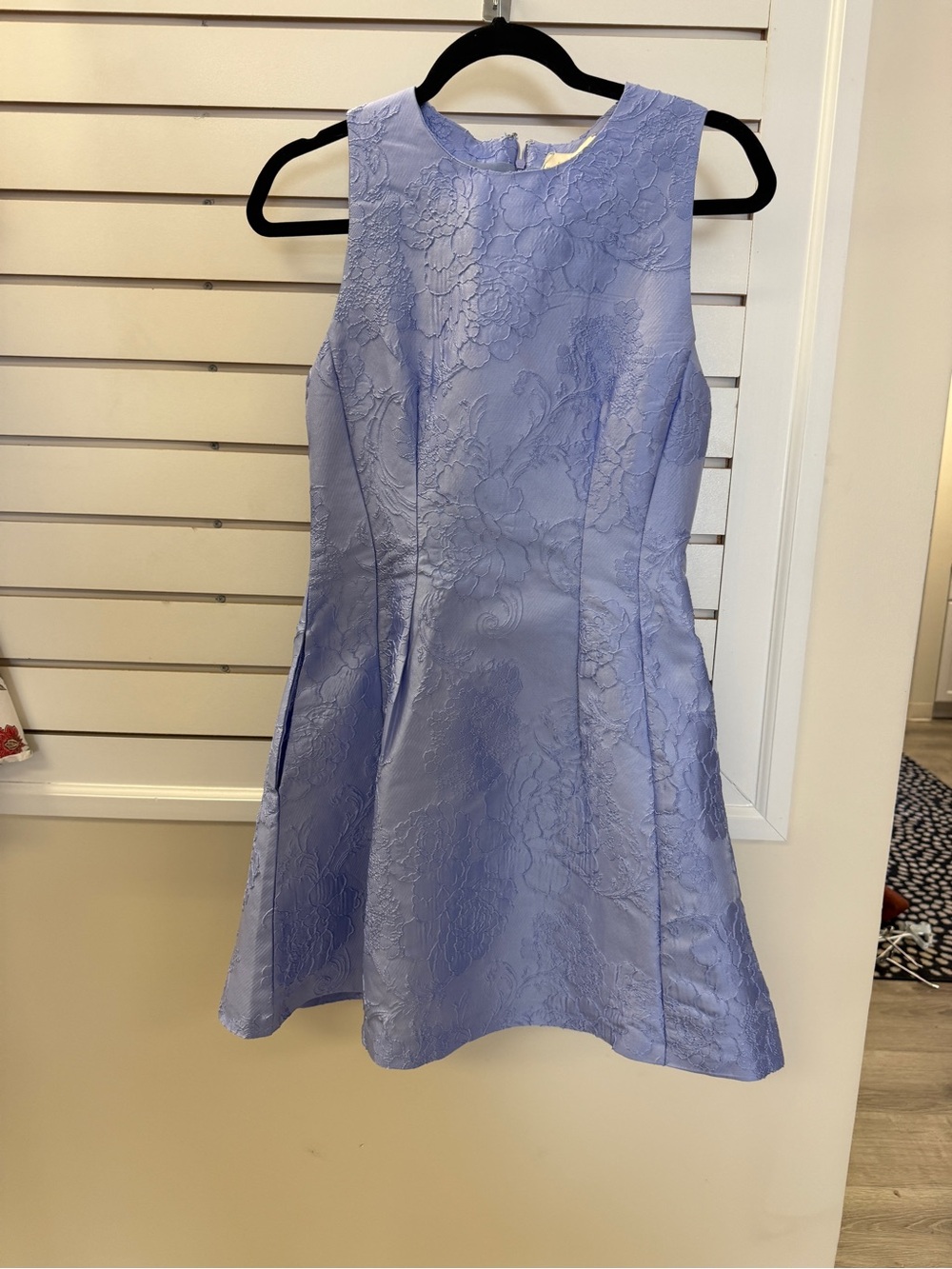 entro Lilac Floral Jacquard Sleeveless Dress